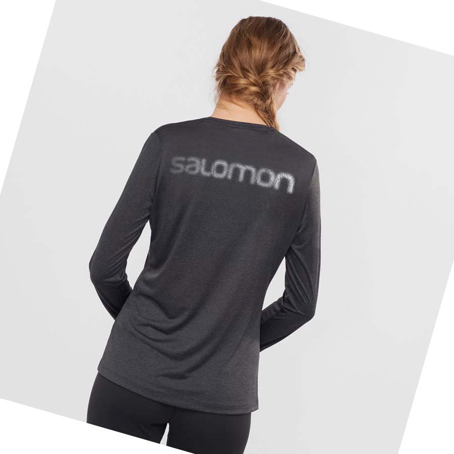 Salomon AGILE Kadın Tişört Siyah | TR 2558OKI